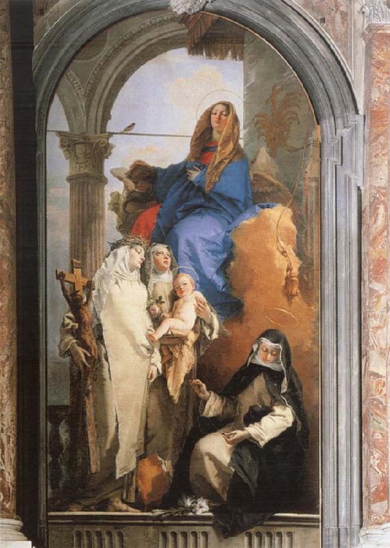 Giovanni Battista Tiepolo Pala delle Tre Sante oil painting image